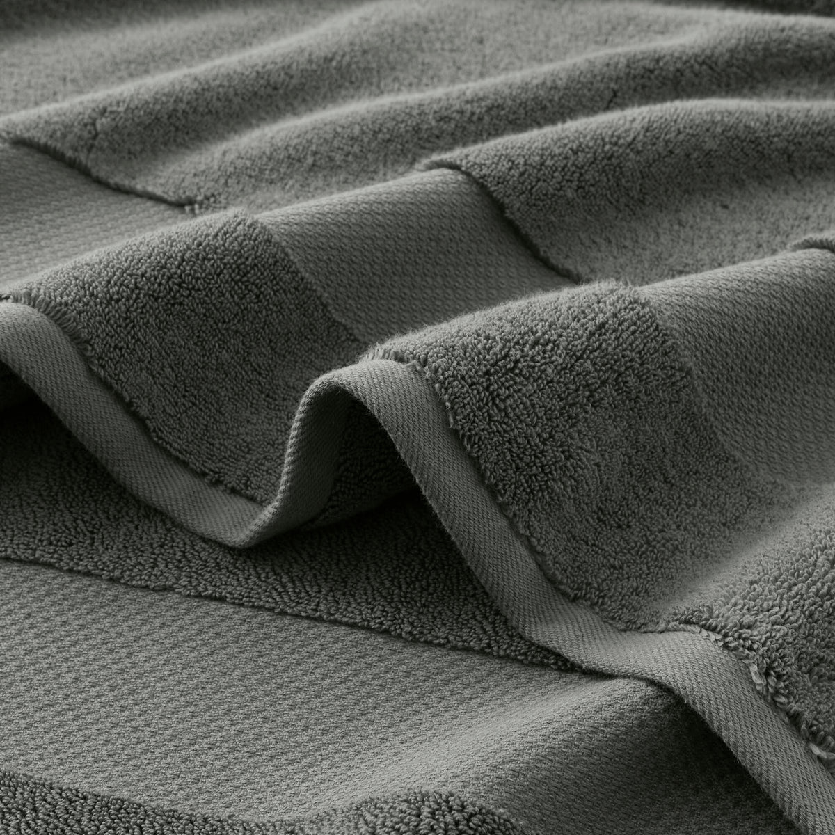 Turkish Bath Sheet 2 Piece Set - Charcoal