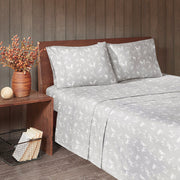 Flannel - California King Sheet Set - Gray Moose