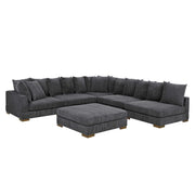 Large Seating Modular Sleeper Sectional - Dark Gray