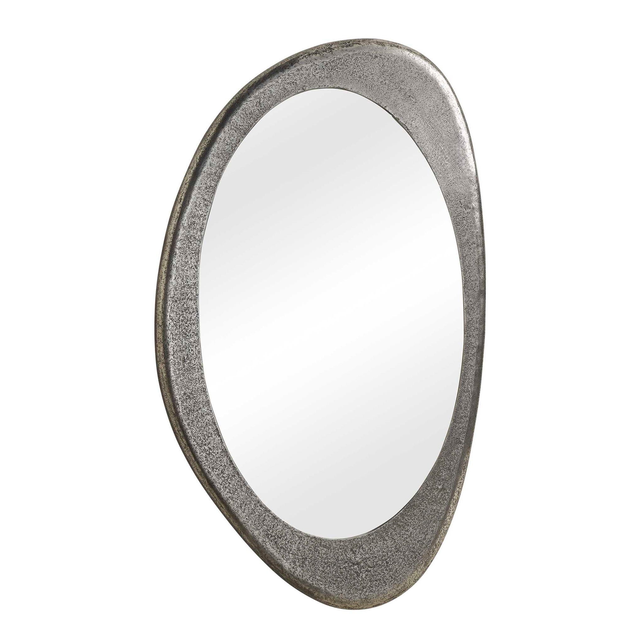 Schiller - Oval Mirror - Antique Nickel
