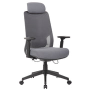 High Back Ergonomic Office Chair With Adjustable Headrest & 5D Armrest, Height Adjustable Swivel For Home Office - Antique Gray