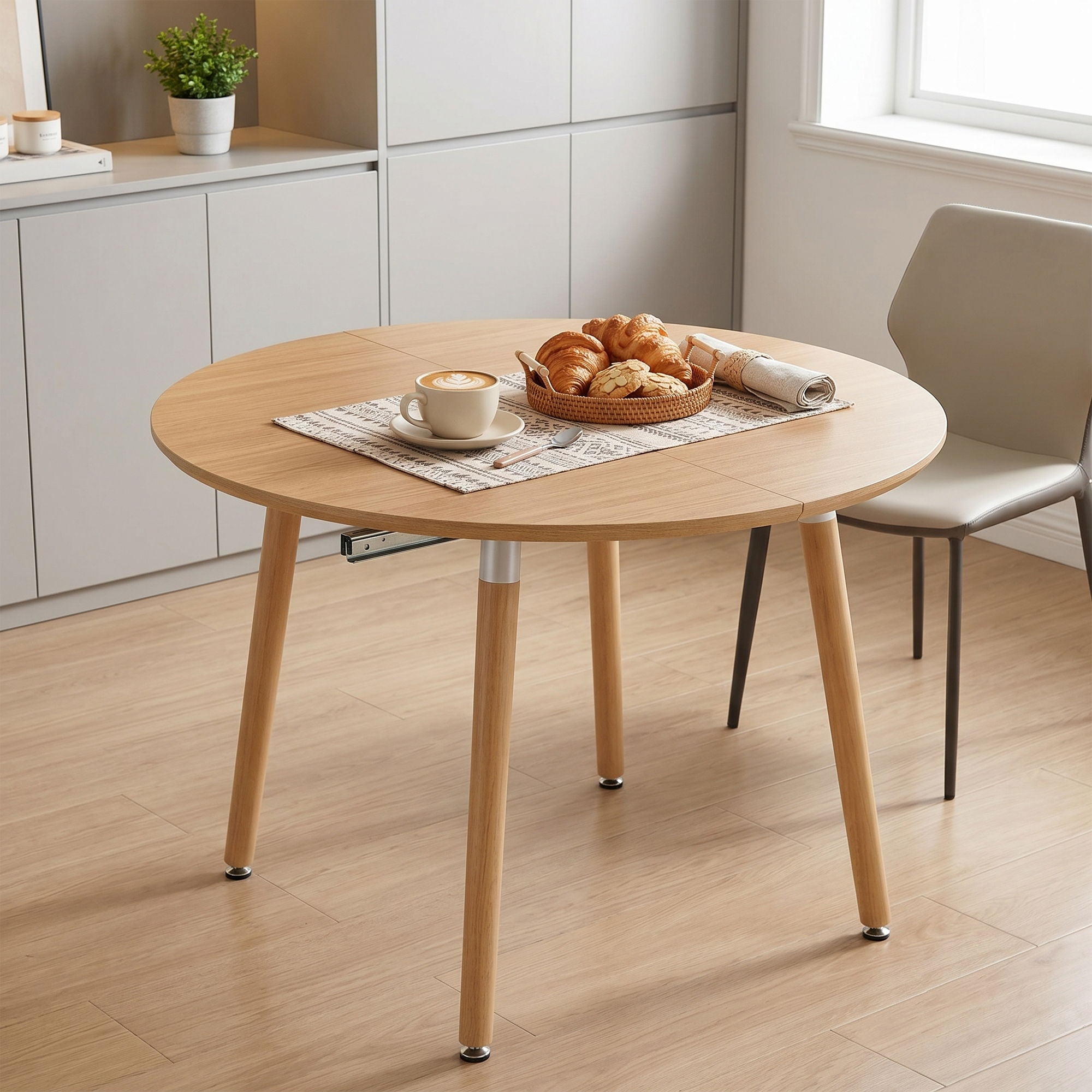3 In 1 Extendable Dining Table - Wood