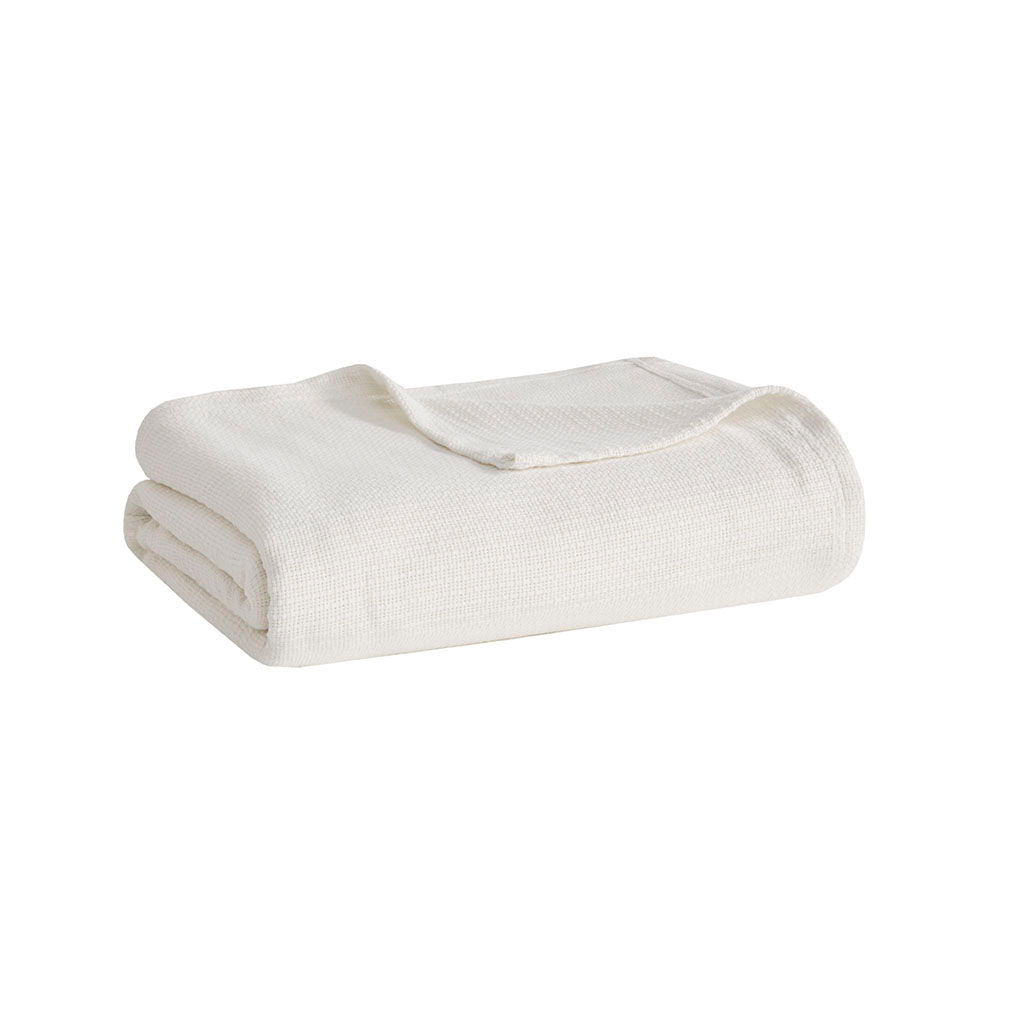Freshspun Basketweave - King Blanket - Cream