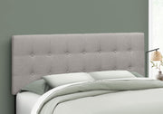 Queen Size, Bed Headboard Only, Upholstered, Durable Construction - Gray