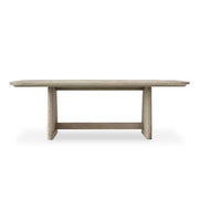 Harbor - Herringbone Indoor-Outdoor Dining Table - Brown