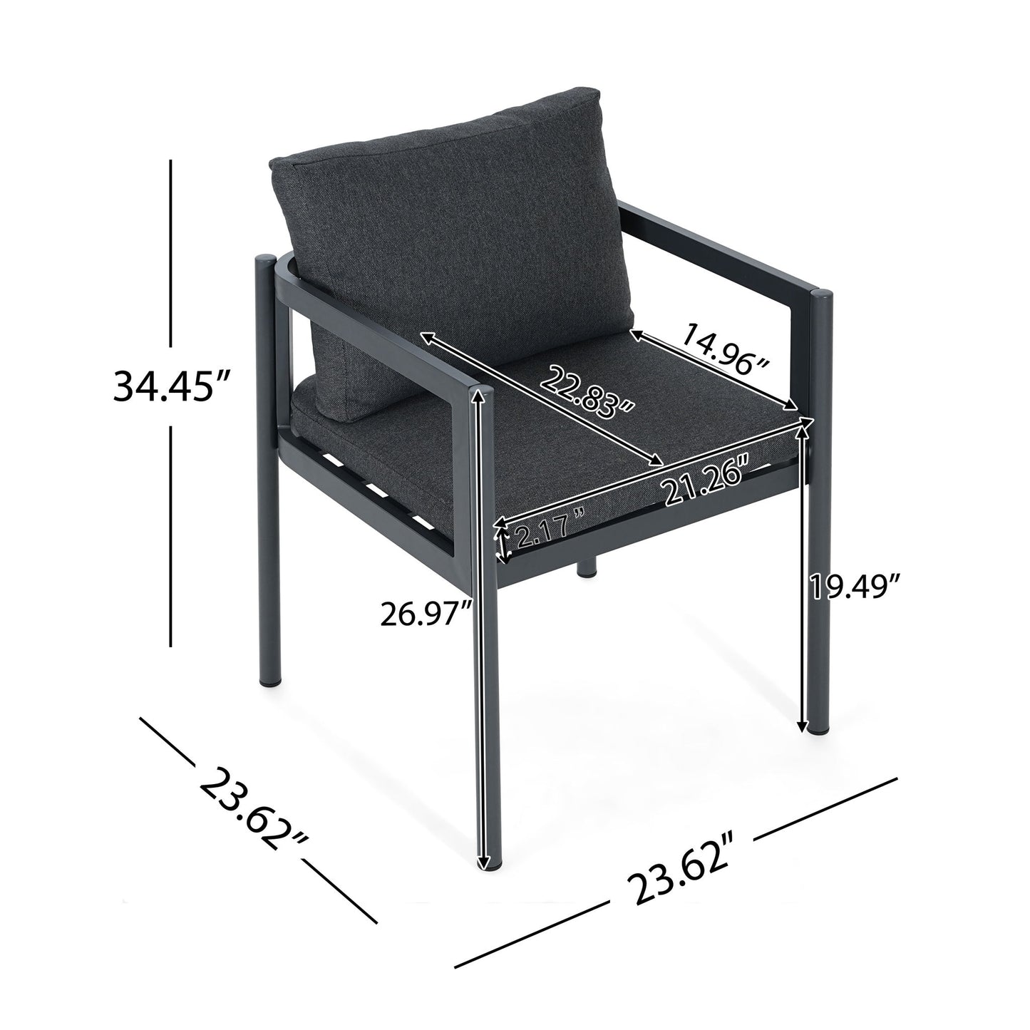 All-Weather Outdoor Dining Chair (Set of 2)