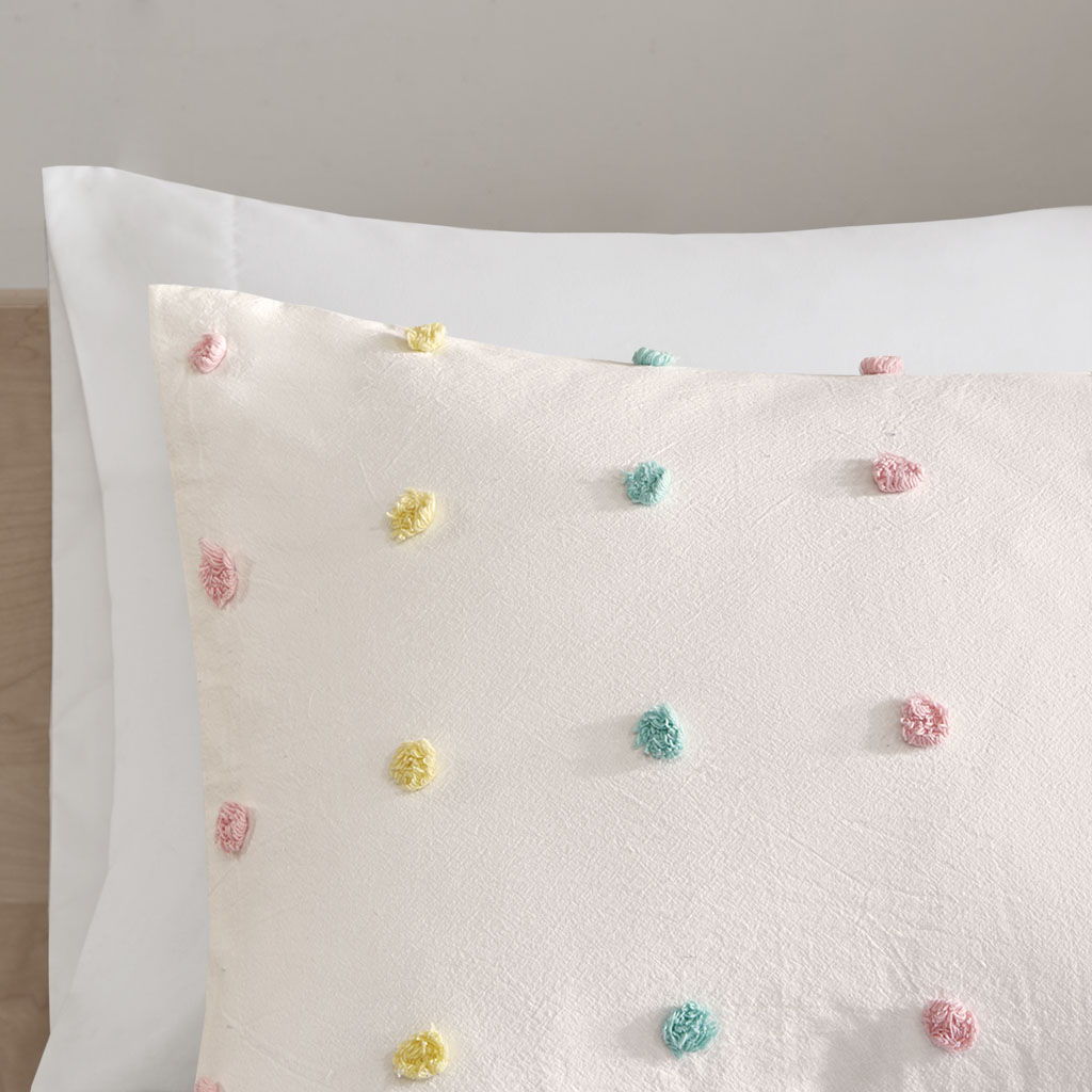 Callie - Pom Pom Comforter Set - Multi