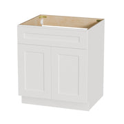 Shaker Base Cabinet With Soft-Close Drawer & Double Doors, Adjustable Shelf