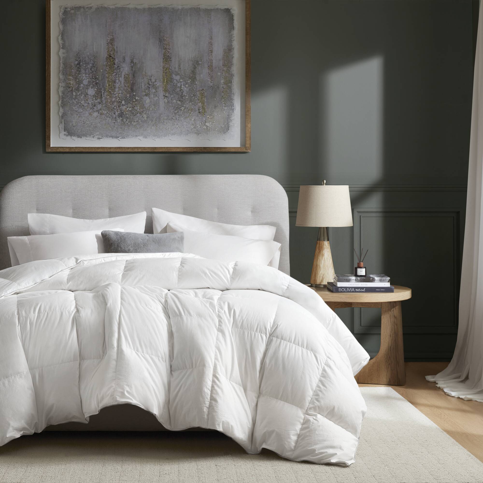 Full/Queen 100% Shell Comforter - White
