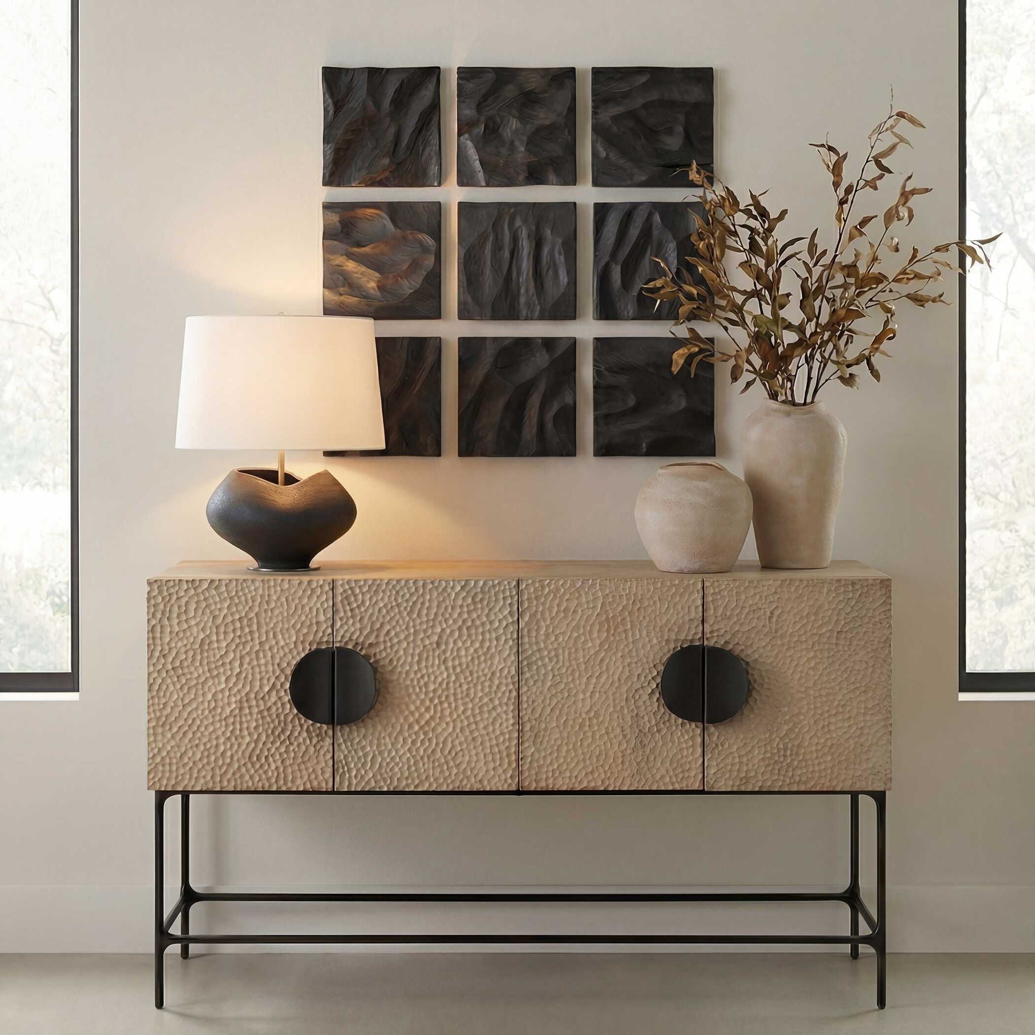 Malosi - Wood Wall Decor (Set of 9) - Black