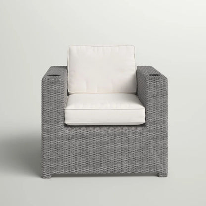 Elegant Patio Chair With Cushions - Gray