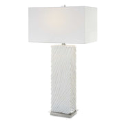 Pillar - Marble Table Lamp - White