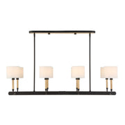 Franconia - 8 Light Pendant - Black / White