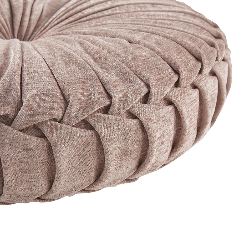 Loretta - Round Floor Pillow Cushion - Blush