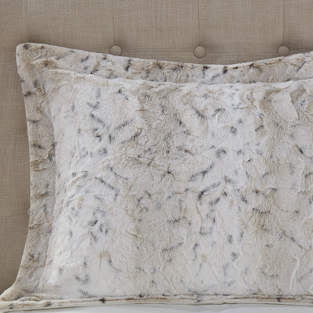 Zuri - King Comforter (Set of 4) - Snow Leopard