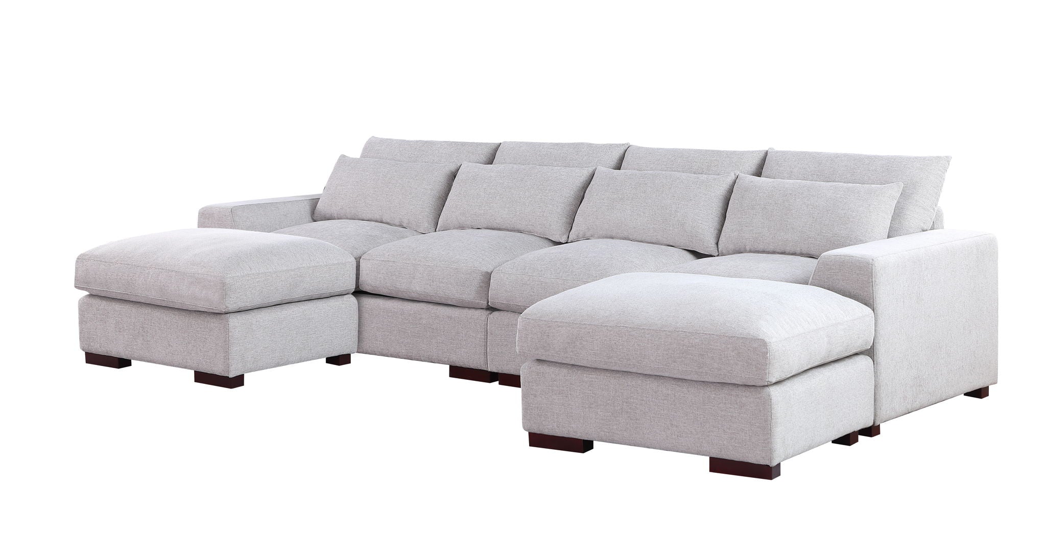 Tatman - Sectional With 2 Ottomans