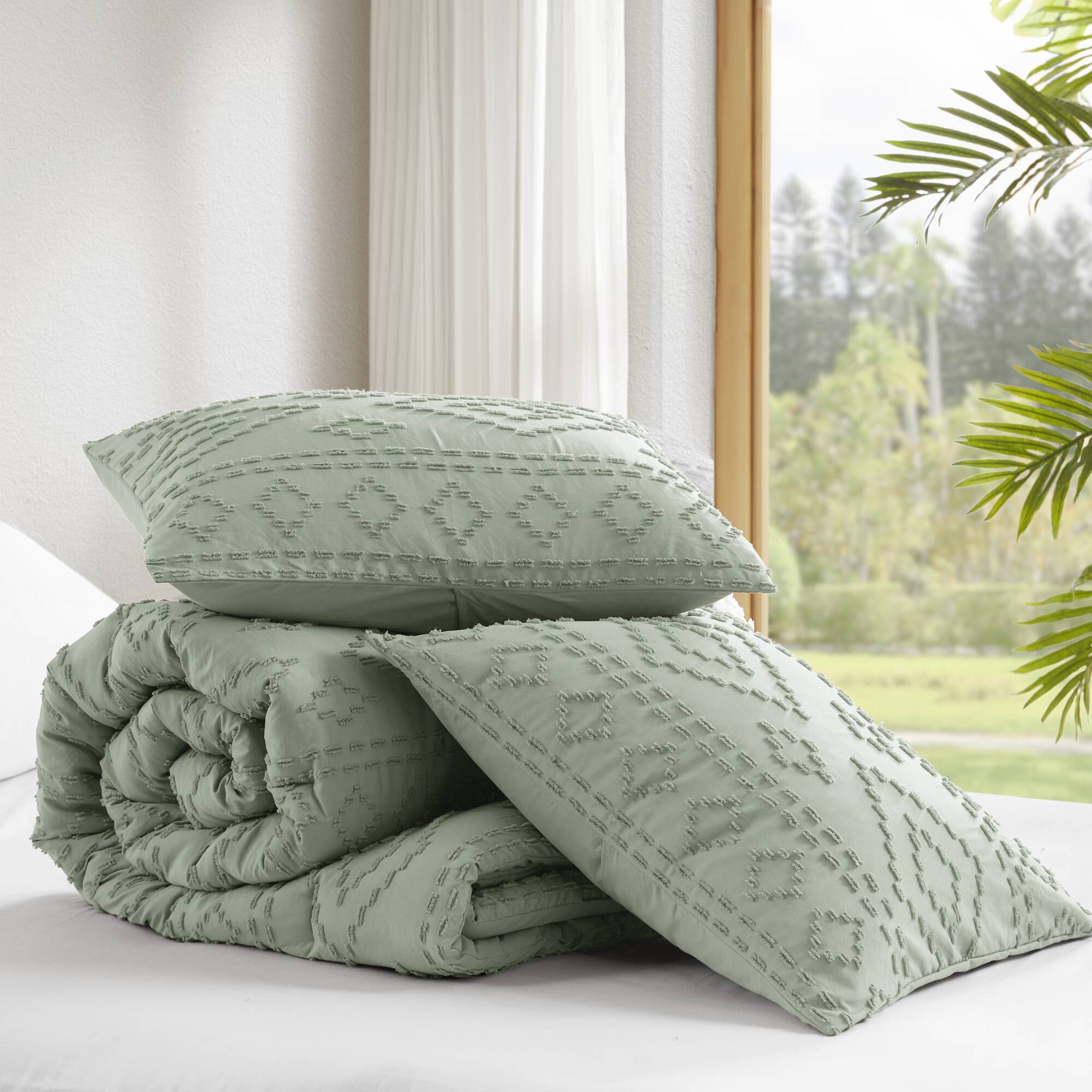 Gigi - Full/Queen Comforter Mini Set - Sage Green
