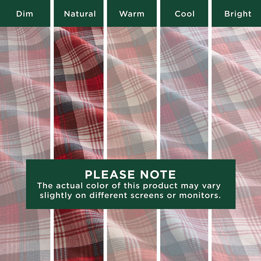 Flannel - 3 Piece Twin Sheet Set - Red Plaid