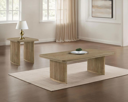 Adina - Wood Coffee Table Set