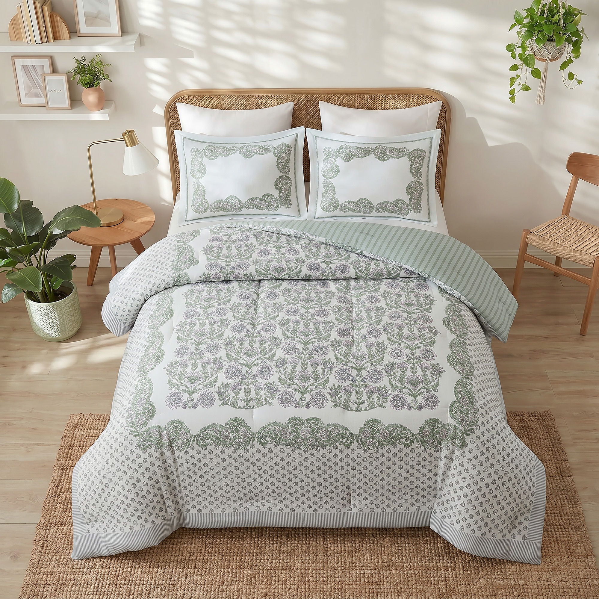 Tilly - Full/Queen Comforter Set - Green