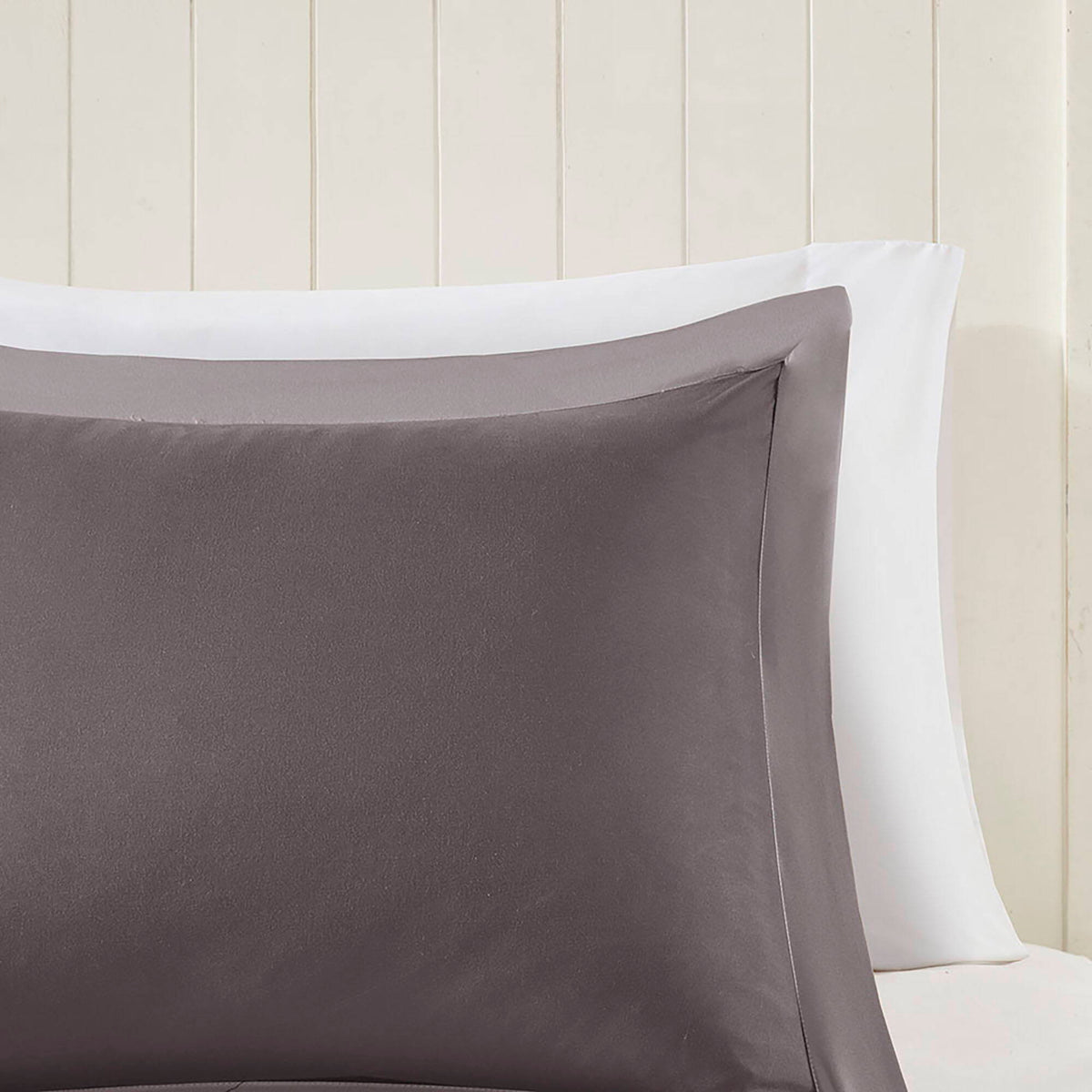Larkspur - 3M Scotchgard Diamond Quilting Reversible Down Alternative Comforter Set - Charcoal / Gray