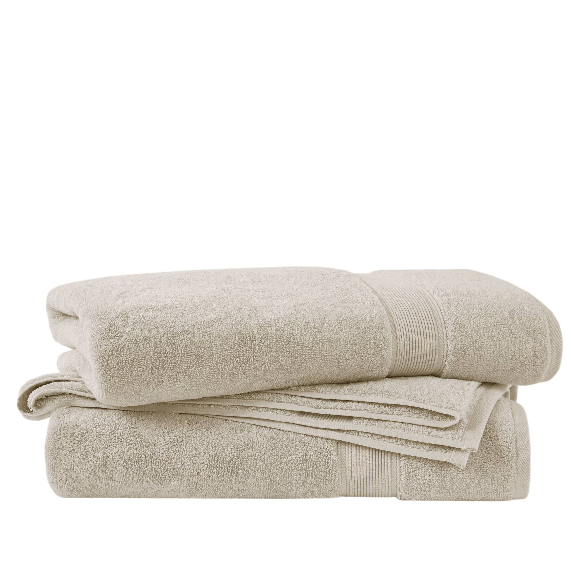 800GSM - 2 Piece Set Bath Sheet Antimicrobial - Natural