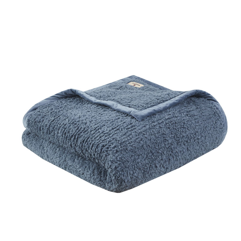 Burlington - King Berber Blanket - Blue