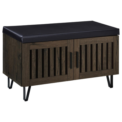 Clackamas - 2 Door Storage Bench With Padded Seat