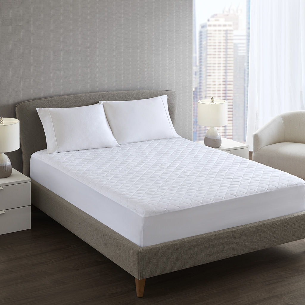 Microfiber Essential - King Mattress Pad - White