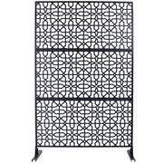 Outdoor & Indoor Metal Freestanding Decorative Privacy Screen