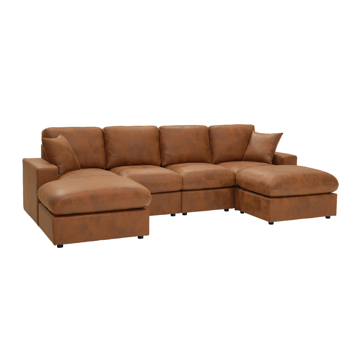 Sectional With 2 Ottomans