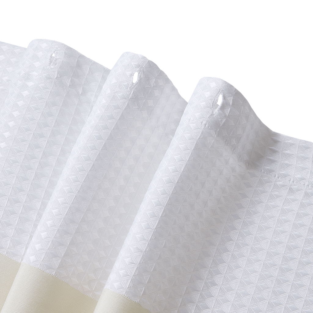 Spa Waffle - 72" x 72" Shower Curtain With 3M Treatment - Cream