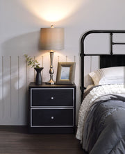 Jabir - Accent Table - Black / Silver