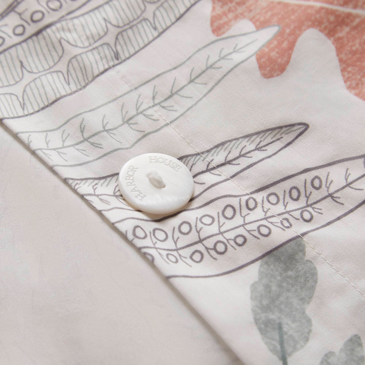 Fashion - Full/Queen 100% Sateen Duvet Cover Set - Terracotta/Linen