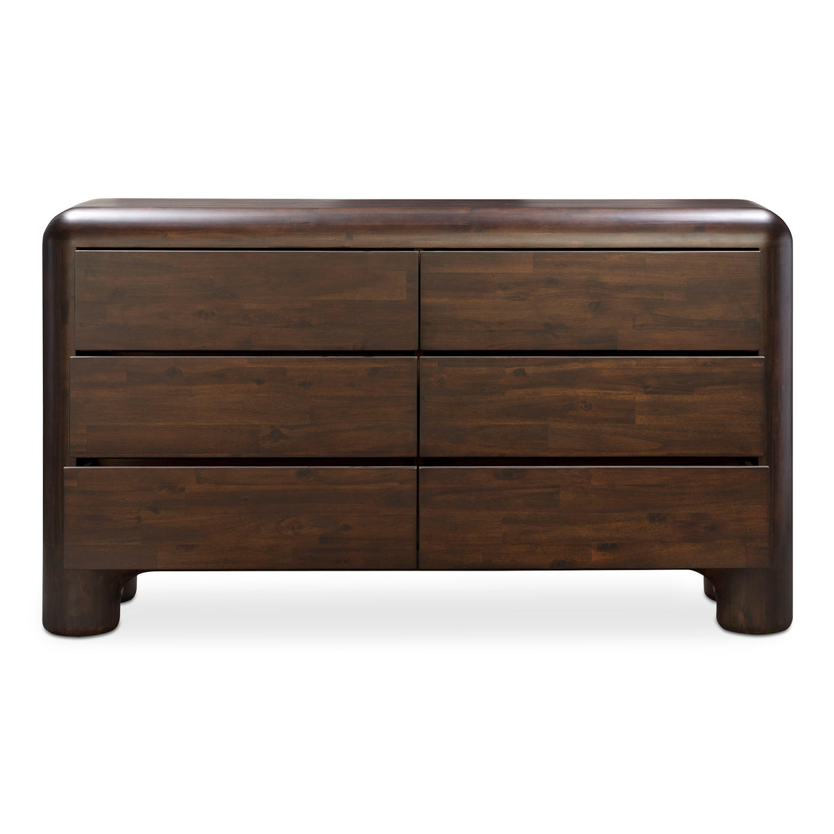 Rowan - 6 Drawer Dresser - Dark Brown