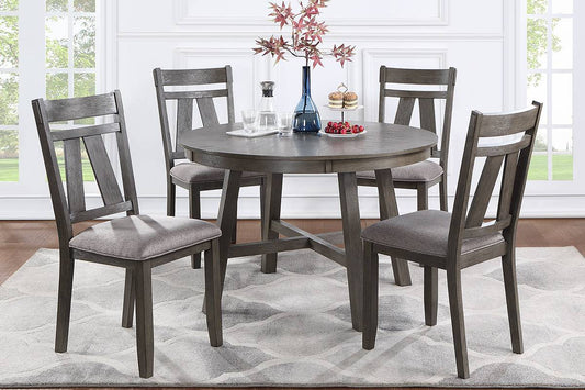 5 Pcs Dining Set, Round