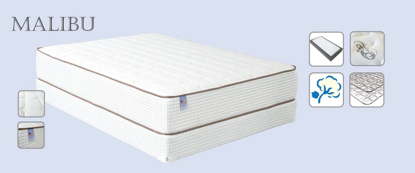 Malibu Firm Mattress, Box Spring Queen size Set